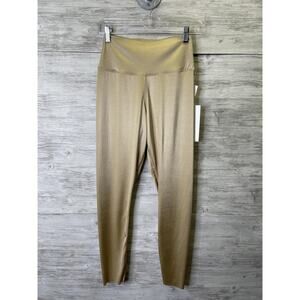 Yogaworks Leggings Womens Large Mocha High Rise Yoga Pants Stretch Activewear